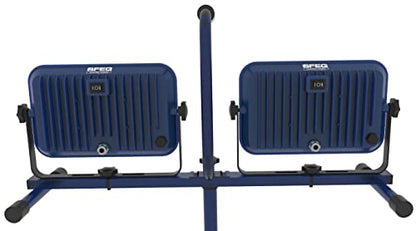 SFEG 13,000 Lumen Dual Head LED Work Light with All Metal 70.5" Telescoping Tripod Stand, 9ft Power Cord